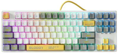 Клавіатура Bloody S87 BLMS Red Plus Switch Energy білий 287777