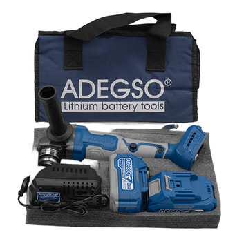 Болгарка аккумуляторная ADEGSO AD-40248 21 В 115 мм Комплект