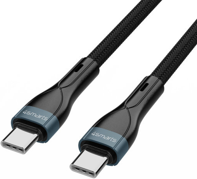 Kabel 4smarts PremiumCord 60W USB-C - USB-C 1m. Black (4252011905492)