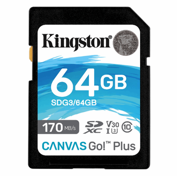 Карта пам'яті SD Kingston Class 10 V30 W-80MB/s R-170MB/s (SDG3/64GB)