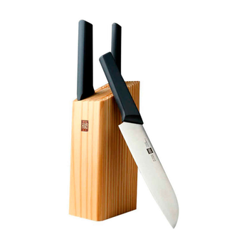 Ножи кухонные на подставке HuoHou 4 pcs 3шт (HU0059)
