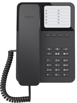 Telefon analogowy przewodowy Gigaset Desk 400 Black (S30054-H6538-B101)