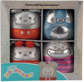 Набір м'яких іграшок Jazwares Squishmallows Disney 100th Anniversary 12 см 4 шт (0196566196490)