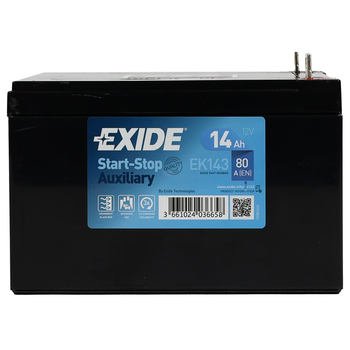 Автомобильный аккумулятор EXIDE Start-Stop AGM AUXILIARY 14Аh 80A L+ EK143