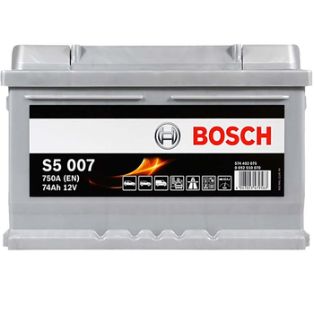 Автомобильный аккумулятор BOSCH 74Ah 750A R+ 0092S50070