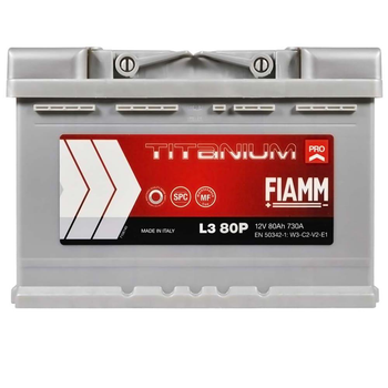 Автомобильный аккумулятор FIAMM Titanium Pro 80Аh 730А R+ 7905157
