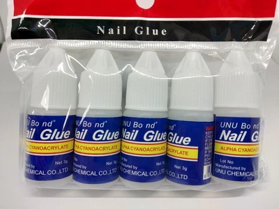 Клей для нігтів тіпс страз Nail Glue упаковка 5 шт 3 гр
