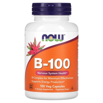 Вітамін B100 Now Foods (Vitamin B-100) 100 веганських капсул