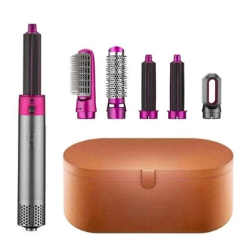 Универсальный фен-стайлер Hair Brush в кейсе с 5 насадками для сушки завивки и выпрямления