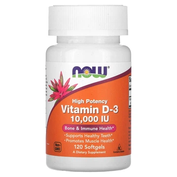Вітамін Д3 Now Foods (Vitamin D-3) 10000 МО 120 капсул