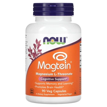 Магній L-треонат Now Foods (Magnesium) 90 вегетаріанських капсул