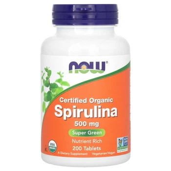 Спіруліна Now Foods (Spirulina) 500 мг 200 пігулок