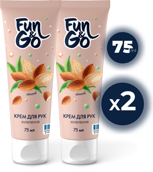 Упаковка кремов для рук Fun&Go Almond 75 мл х 2 шт (2000998941970)