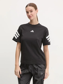 Футболка бавовняна жіноча Adidas W Fi 3S Tee JE0237 M Black (4067902104492)