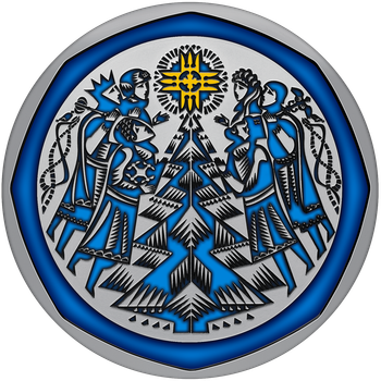 Монета срібна НБУ "Новорічна іграшка" 10 грн 2024