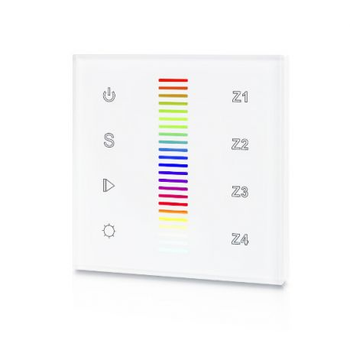 Панель Touch SUNRICHER SR-2830RGB-AC (W) /4 зони, білий корпус/