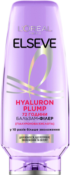Кондиционер-филлер L'Oreal Paris Elseve Hyaluron Plump для волос, нуждающихся в увлажнении и объеме 200 мл (3600524029746​​)