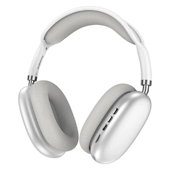 Бездротові навушники з мікрофоном bluetooth Borofone Elegant BT headphones BO22 |BT5.3, AUX/TF| Silver