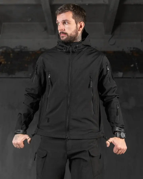 Костюм Софтшел Чорний SoftShell на флісі 4XL