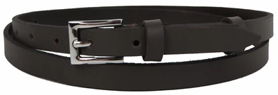 Женский кожаный ремень 1,5 см Skipper 1623-15 темно-коричневый