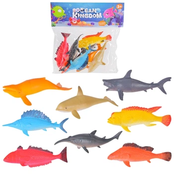 Набор фигурок Star Toys "Ocean Kingdom" рыбки 8шт HY-105