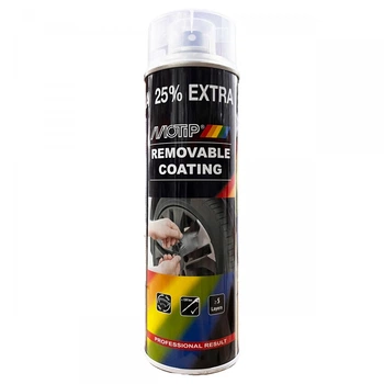 Краска жидкая резина MOTIP Removable coating черная матовая аэрозоль 500 мл (04301)