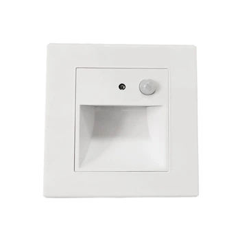 Светильник ночной подсветки в подрозетник BIO-PASS LED STEP LIGHT SENSOR (1.5W/3000K) Белый