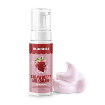 Парфумована пінка для душу з ароматом полуничного коктейлю Strawberry Milkshake Mr.SCRUBBER 150мл