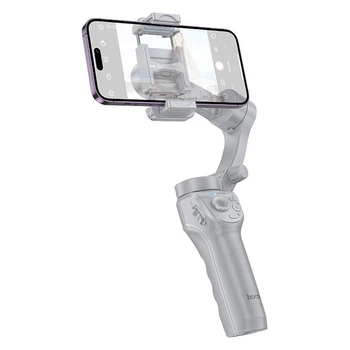 Стабілізатор ручний стедікам 3-осьовий для телефону HOCO Support 3-axis smart gimble K24 |app, tripod| Сірий