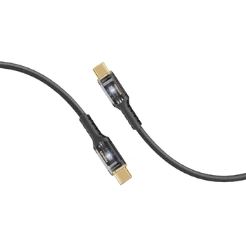 Кабель Promate Lucidline-CC200 USB-C to USB-C 100W Power Delivery 2 м Black (lucidline-cc200.black)