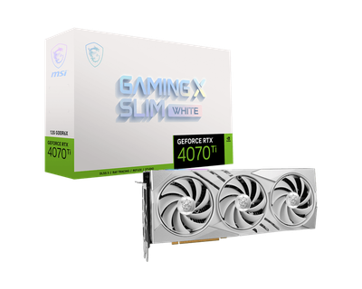 Відеокарта MSI GeForce RTX 4070 Ti GAMING X SLIM WHITE 12G (912-V513-442)