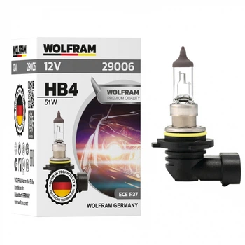 Автолампа галогенна Wolfram 12v HB4 9006 51W (29006)