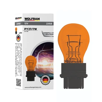Автолампа розжарювання Wolfram 12v P27/7W 27/7W Жовта (23158)