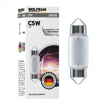 Автолампа розжарювання Wolfram 12v C5W 5W (26505)
