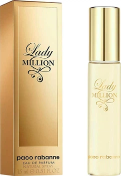 Мініатюра Парфумована вода для жінок Paco Rabanne Lady Million 15 мл (3349668622252)