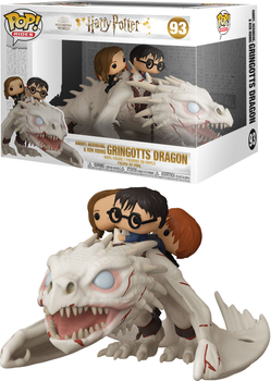 Figurka Funko Pop! Harry Potter Smok Gringotta z Harrym Ronem i Hermioną 18 cm (889698508155)