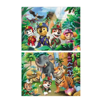 Пазл детский DoDo Toys 200572 Приключения в джунглях 2в1 24/36 элементов Разноцветный (91441)