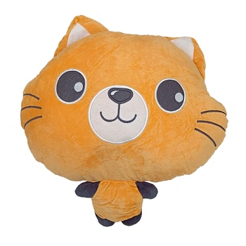 Дитяча м'яка іграшка "Кішечка" Bambi L1128(Peach) іграшка з пледом, розмір 40 см