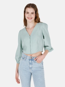 Блузка жіноча Colin's CL1068899MGR M Mint Green (8684112212135)