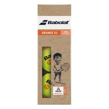 Мячи для тенниса Babolat ORANGE paper pack 3 ball Желтый (501107-113)