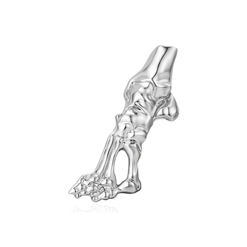 Значок (пин) BROCHE брошь бижутерия Медицина Стопа серебристый BRGV114656