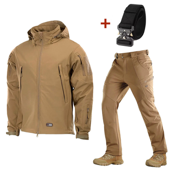 Форма M-Tac SoftShell койот + Подарунок Ремінь Кобра розмір S