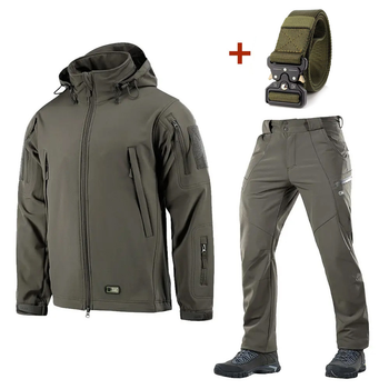 Форма M-Tac SoftShell + Подарунок Ремінь Кобра олива розмір S