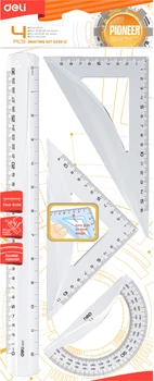 Набір Deli Pioneer прозорий 4 предмети EG00512 (6921734951885)