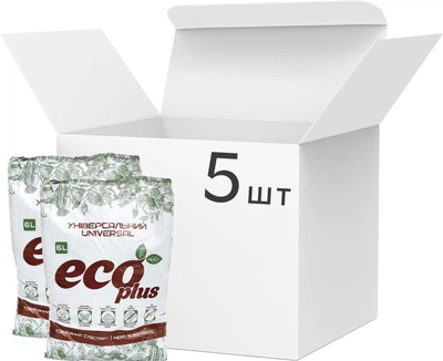 Набір з п'яти штук Торф'яний субстрат Ecoplus "Універсальний" 6 л (ТВ000031547)