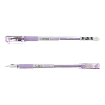 Ручка гелева пиши-стирай Buromax Study 0,5 mm Фіолетовий корпус (BM.8310-01)