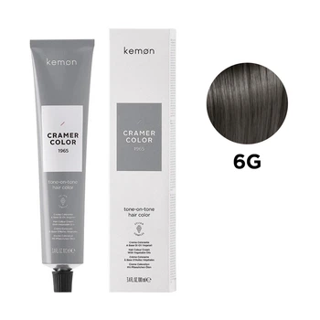 Камуфлюючий безаміачний барвник Kemon Color Tone-on-Tone 6G Темний золотистий блондин 100 мл