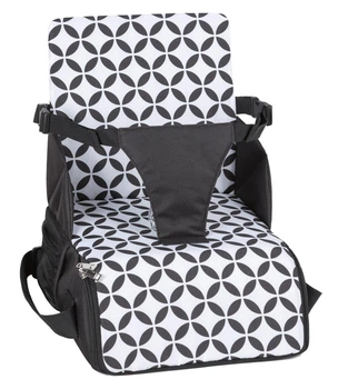 Портативный стульчик для кормления FreeON Fold and Go Black\white (48709)