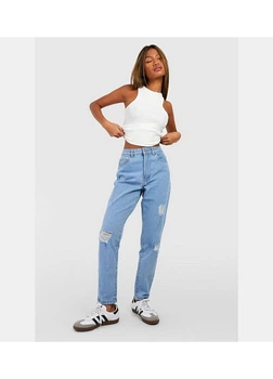 Джинсы boohoo 34 Темно-голубой FZZ40489_07