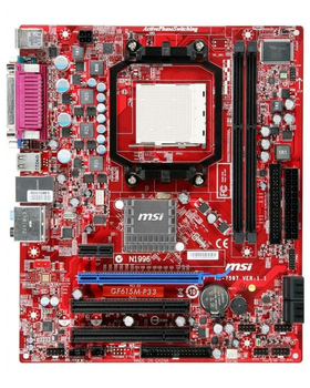 Материнская плата sAM3, MSI GF615M-P33 (2xDDR3, GeForce 7025, PCI-Ex16x1, microATX) Б/У